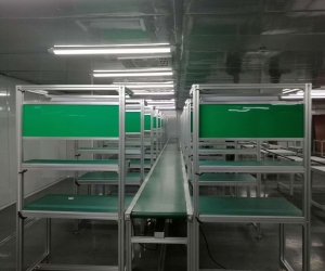 飛機臺皮帶流水線