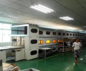 集成吊頂led平板燈倍速鏈老化線