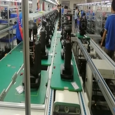 舞臺表演燈倍速鏈裝配線案例